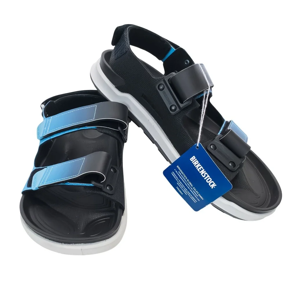 Birkenstock Mogami Terra Sandals Men 10 Black Blue Sporty Outdoor Synthetic